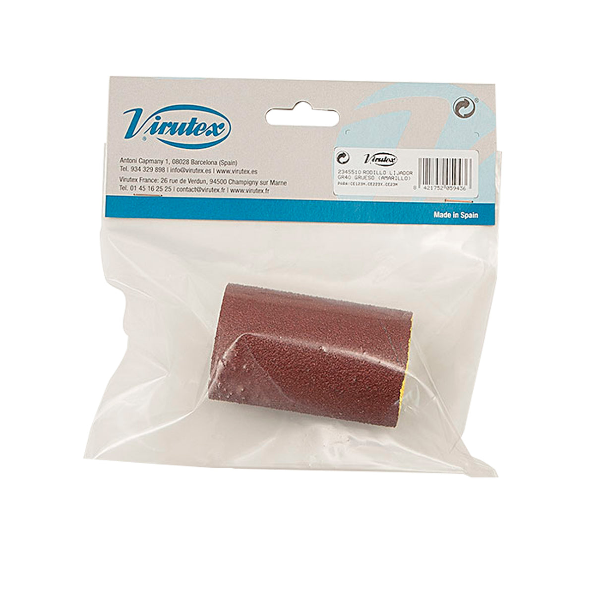 RODILLO ABRASIVO GR.40 (AMARILLO)