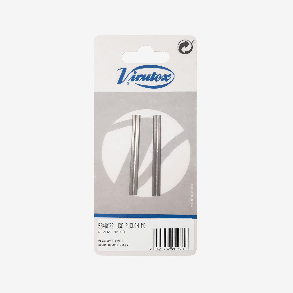 SET 2 CARBIDE REVERSIBLE BLADES