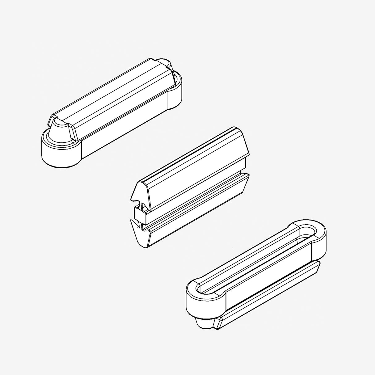 BOX OF 100 PERMANENT CONNECTORS 1240