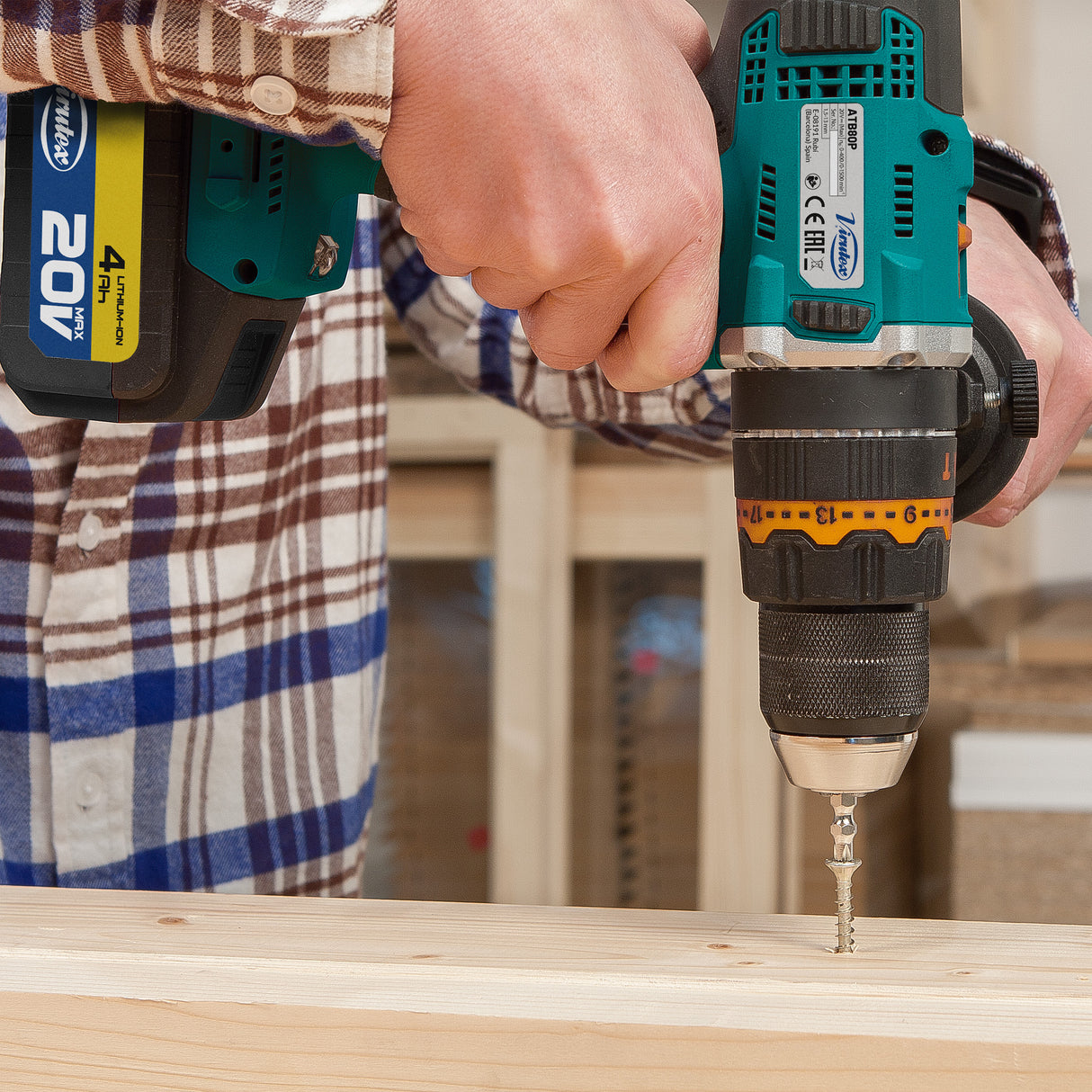 Taladro percutor ATB80P 20 V 4 Ah (con batería)