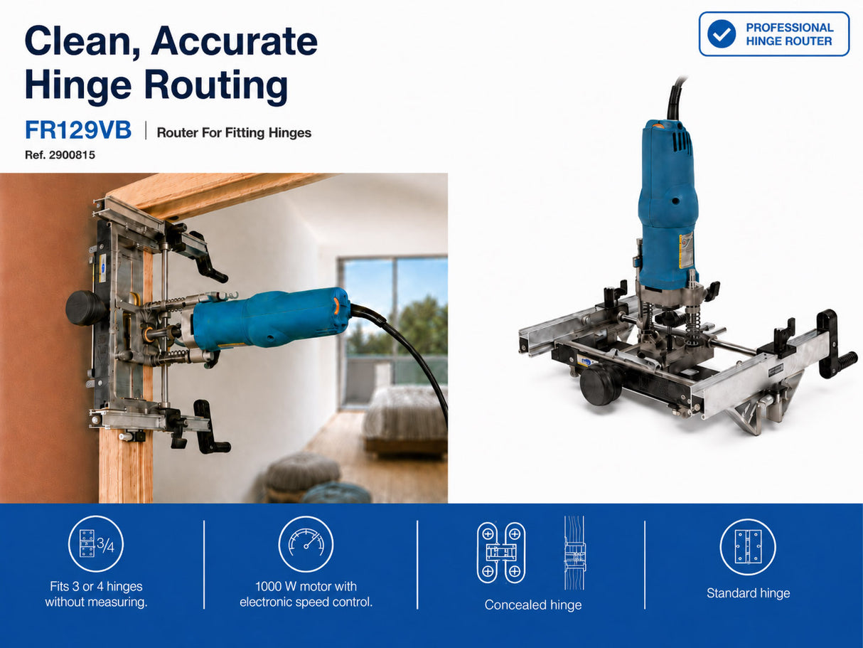 FR129VB ROUTER FOR HINGES 250mm 120V USA