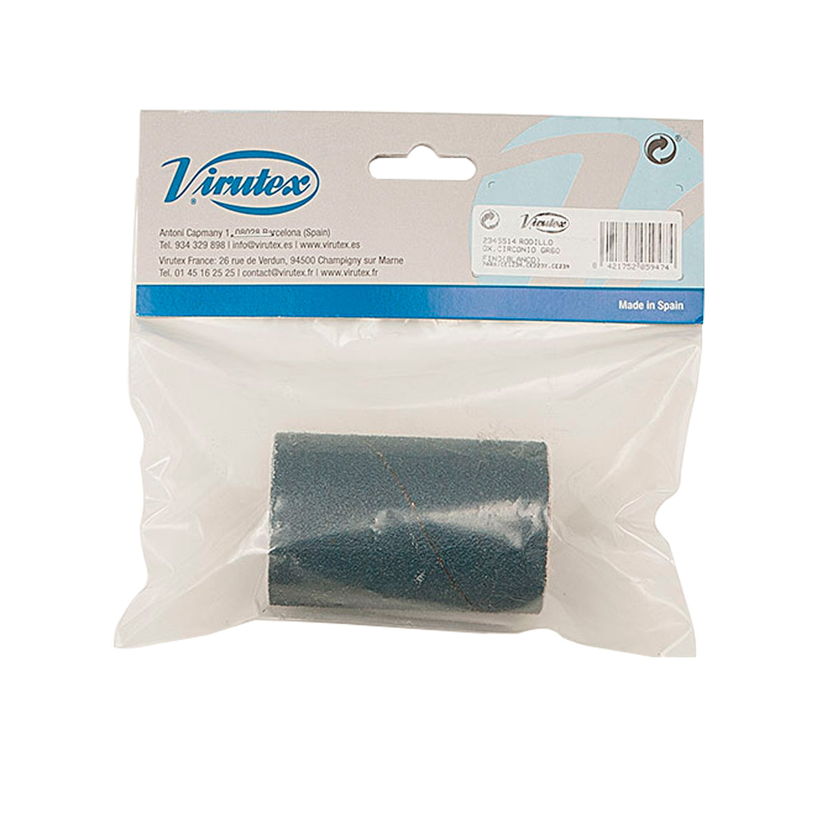 RODILLO ABRASIVO GR.60 ZrO2 (BLANCO)