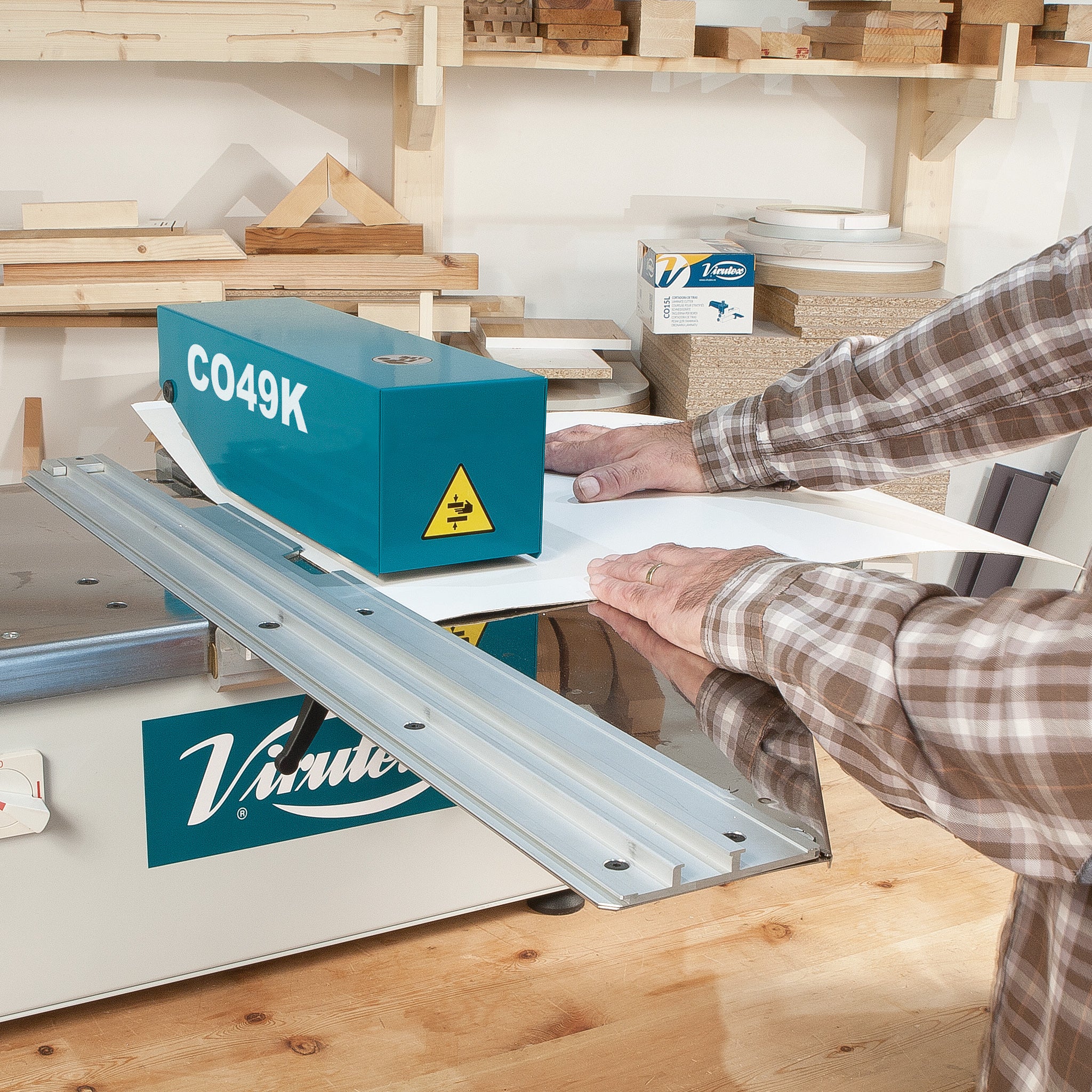 CO49K Motorized Laminate & Veneer Slitter | VirutexTools – Virutex