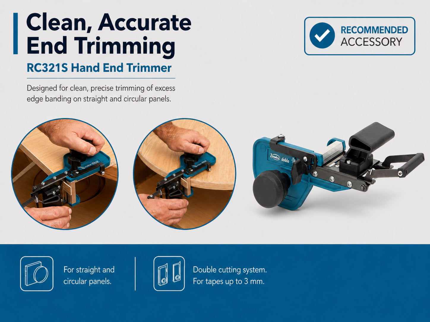 Manual End Trimmer RC321S for 3 mm Tape – Virutex USA Corp.