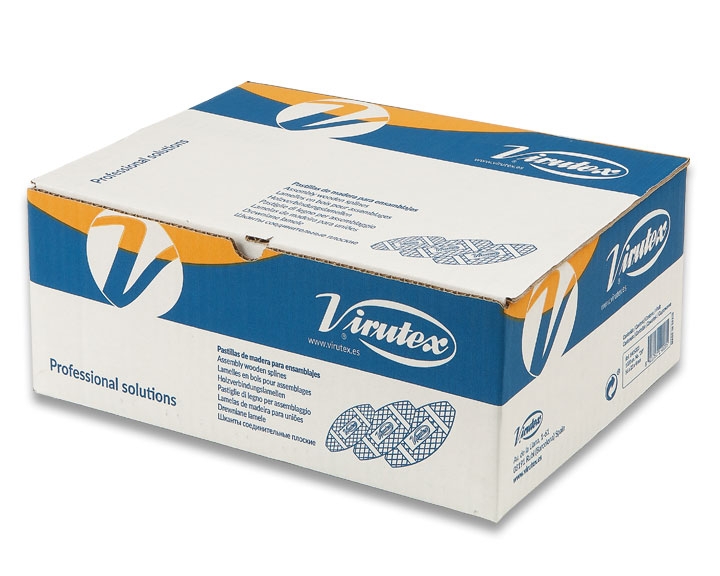 Virutex #0 Beechwood Biscuits, Box 1.000 Pcs, FSC-Certified
